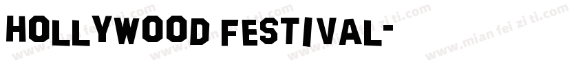 hollywood festival字体转换